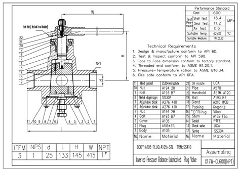 1 600lb Inverted Pressure Balance Lubricated Plug Valve Api 6dvalve Manufacturer