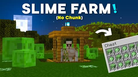 Minecraft Simple Slime Farm Auto Slime Farm Tutorial 1 20 Youtube