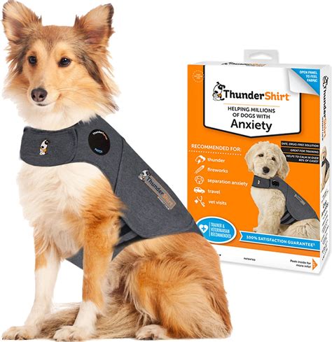 Thundershirt Anxiety And Calming Aid For Dogs Heather Grey Large