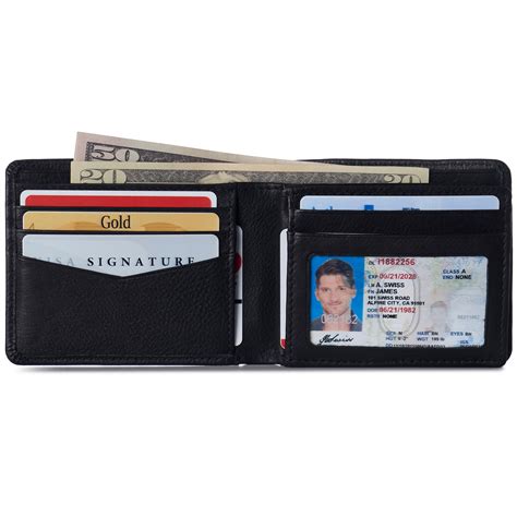 Hoteles En Venta Alpine Swiss Mens Commuter Rfid Bifold Wallet 2 Id