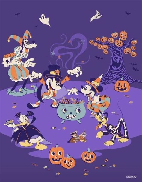 Disney Halloween Background Explore more Cartoon, Disney Halloween, Halloween, Television Series ...