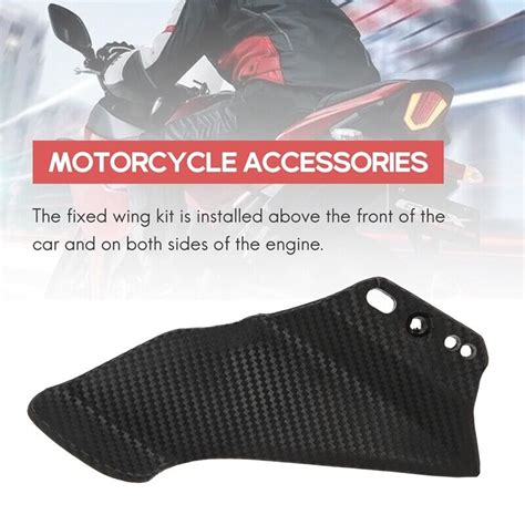 Motorcycle Fairing Front Aerodynamic Winglets Carbon Fiber