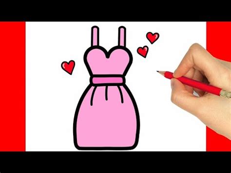 COMO DESENHAR UM VESTIDO FACIL YouTube