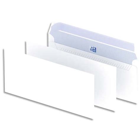 Enveloppes blanches format dl 110 x 220 mm 90 g m² sans fenêtre