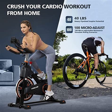 Yosuda Magnetic Resistance Exercise Bike 350 Lbs Weight Capacity Indoor Cycling