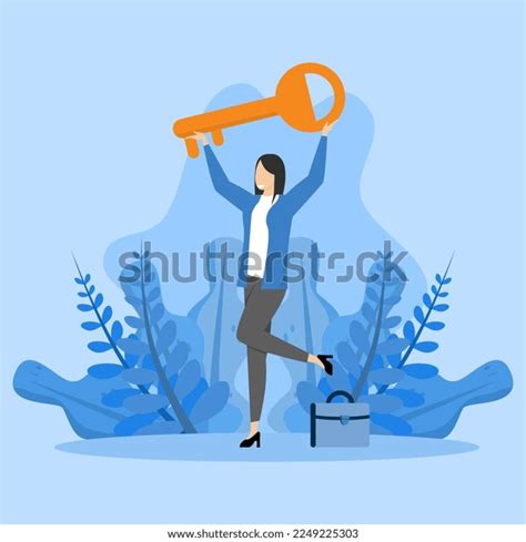 Key Success Concept Business Leadership Solutions Stock Vector Royalty