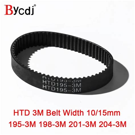 Arc HTD 3M Timing Belt C 195 198 201 204 Width 6 7 9 10 15 17mm Teeth