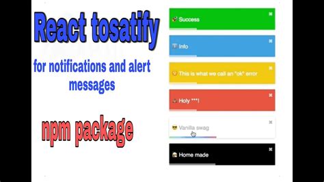 React Toastify React Toast Notifications Youtube