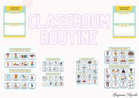 Classroom Routine Cards I Visual Schedule Cards Toddler Preschool Classroom Routines I Printable ...