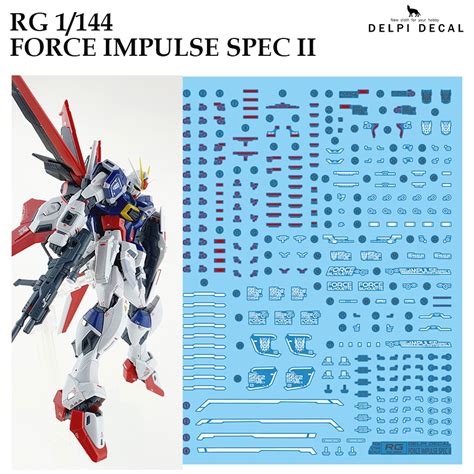 DELPI DECAL 461 RG 1 144 FORCE IMPULSE SPEC II GUNDAM WATER SLIDE