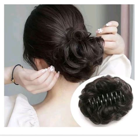 Jual Wig Konde Instan Dengan Jedai Jepitan Sanggul Cepol Instan Rambut