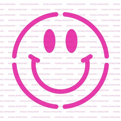 Smiley Face Stencil Reusable DIY Craft Stencils of a Smiley - Etsy