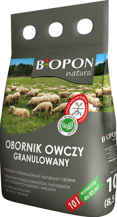 Obornik Granulowany Owczy 10 L BOPON NATURAL BROS Granulaty