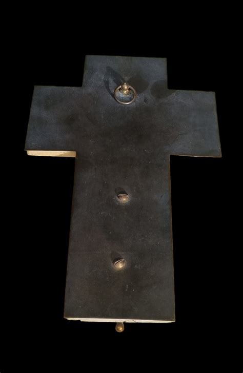 Proantic BÉNITIER CRUCIFIX EN ÉMAIL ÉPOQUE NAPOLÉON III