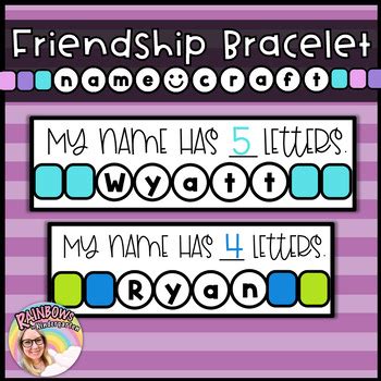 Friendship Bracelet Name Craft | Friendship Bracelet Name Craft ...