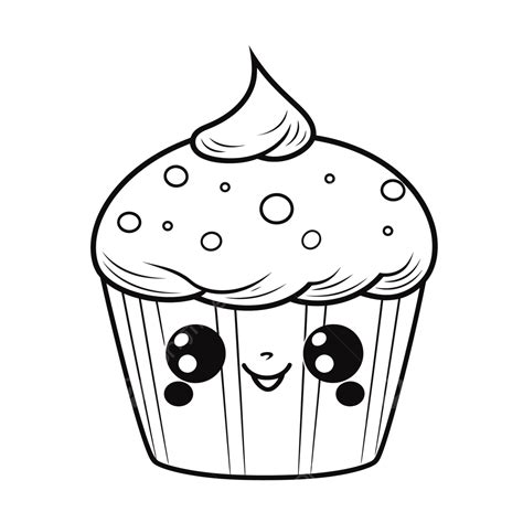 Coloriage Cupcake Kawaii A Imprimer Coloriage Cupcake Kawaii A Imprimer