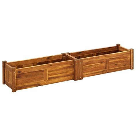 Vidaxl Hochbeet Garten Hochbeet Akazienholz 150x30x25 Cm Holz