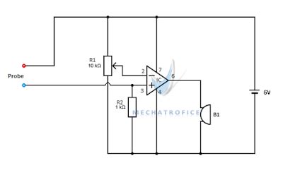 Continuity Tester Schematic Diagram - Circuit Diagram