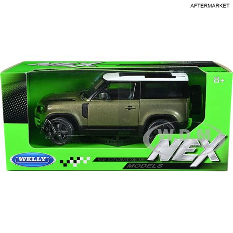 Land Rover Toy Diecast Green Defender 90 Welly 124 Rov0233 Aft Miami