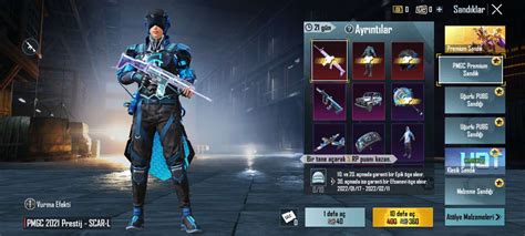 Pubg Mobile Yeni Lazer Efektli Silah Skin Prestige Scar L