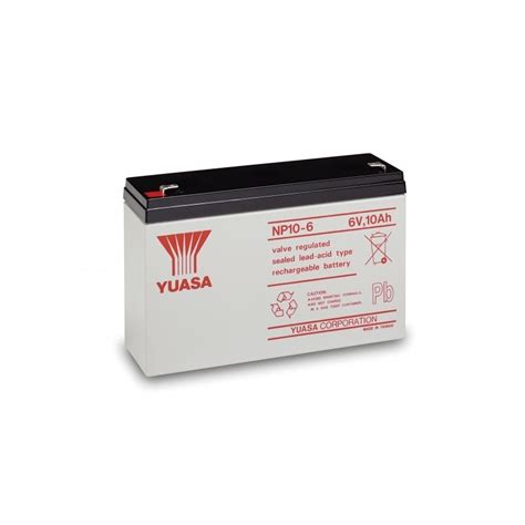 Yuasa NP10 6 6V 10Ah VRLA Lead Acid Battery PATAREID EE