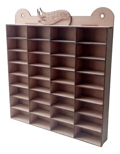 Exhibidor Para Hot Wheels Coleccionador Autos Mdf Meses Sin Inter S