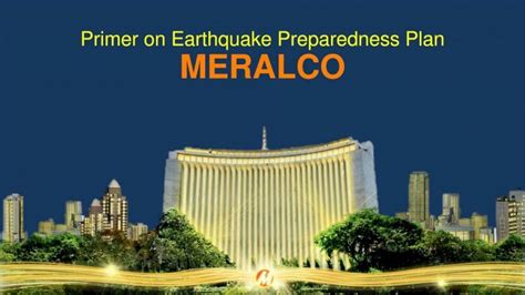 PDF Primer On Earthquake Preparedness Plan MERALCOmedia Philstar