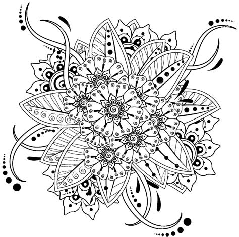 Coloriage Mandala Fleurs Coloriages Pour Adultes