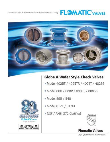 Wafer Check Valve Flomatic Pdf Catalogs Technical Documentation