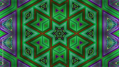 3D kaleidoscope mandala abstract background of trippy art psychedelic ...