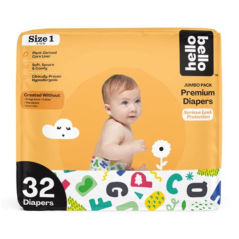 Amazon.com: Hello Bello Premium Baby Diapers Size 1, 32 Count of