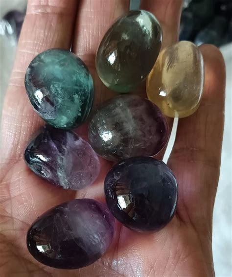 Multi Fluorite Tumbled Stone For Healing At Rs 2800kg In Mumbai Id