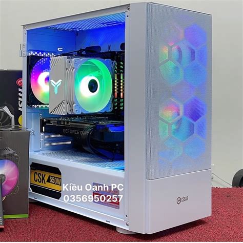 Vỏ máy tính Vỏ Case Gaming Start G43 Mặt Mika Sẵn 3 Fan BigBuy360