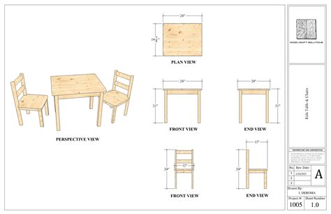 Kids Table & Chair Plans - Etsy Canada