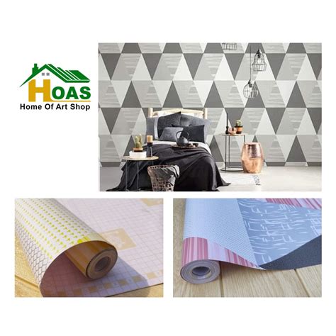 Jual Hoas Wallpaper Dinding 45 Cm X 9 Meter Stiker Dinding Motif