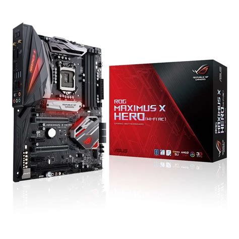 Asus Rog Maximus X Hero Wi Fi Ac Lga Intel Z Coffee Lake Atx