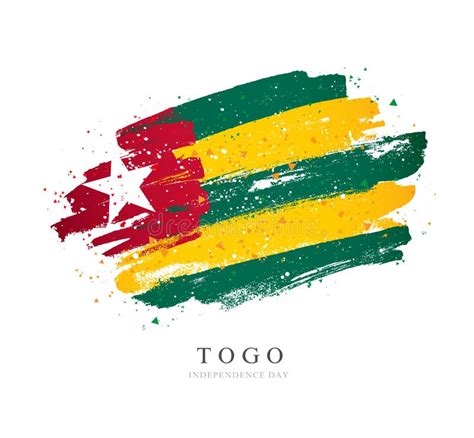 Flag Of Togo Vector Illustration On A White Background Stock Vector