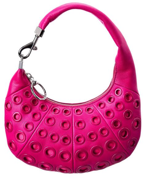 Rebecca Minkoff Mini Leather Croissant Bag In Pink Lyst