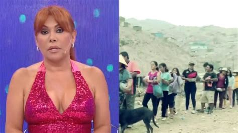 Magaly Medina Llevó Ayuda A Los Damnificados Por Huaicos En Jicamarca