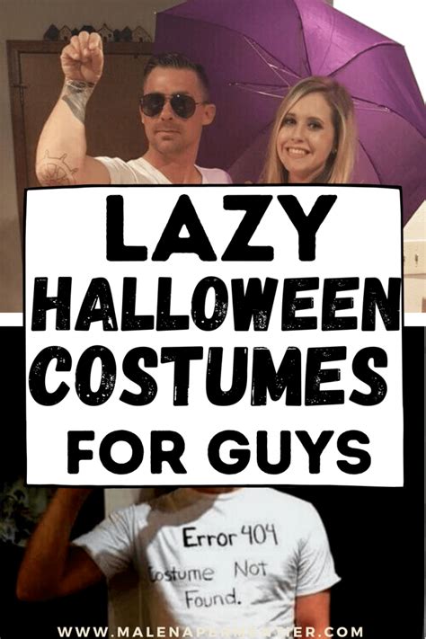 15 Lazy Halloween Costumes For Guys To Wear In 2024 Low Effort And Last Minute