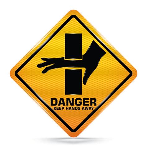 Caution Keep Hands Away Over Royalty Free Licensable Stock Vectors