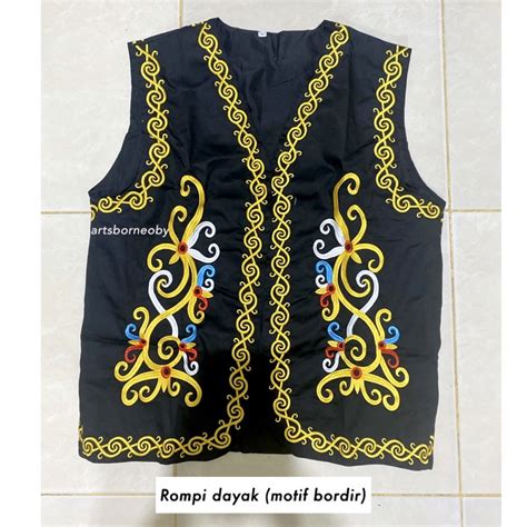 Jual Rompi Dayak Laki Laki Motif Bordir Shopee Indonesia