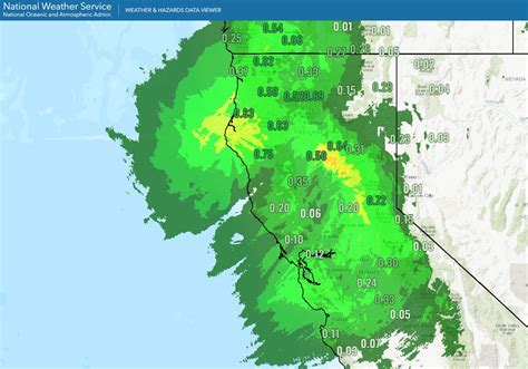 Nws San Diego On Twitter Here Is The 24 Hour Rainfall Map Over Norcal