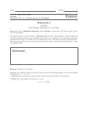 Ece Hw Pdf Name Pu Id Ece Signals And Systems Fall