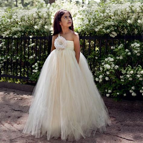 Ivory Flower Girl Tutu Dresses