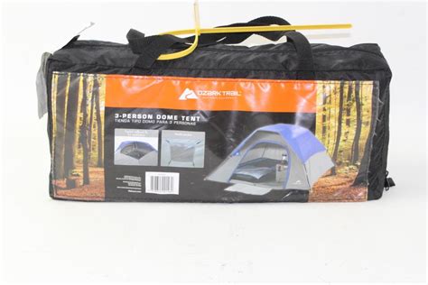 Ozark Trail 3 Person Dome Tent Color Blue Property Room