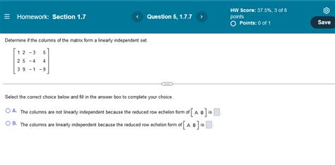 Solved Homework Section 1 7 1 2 3 Determine If The