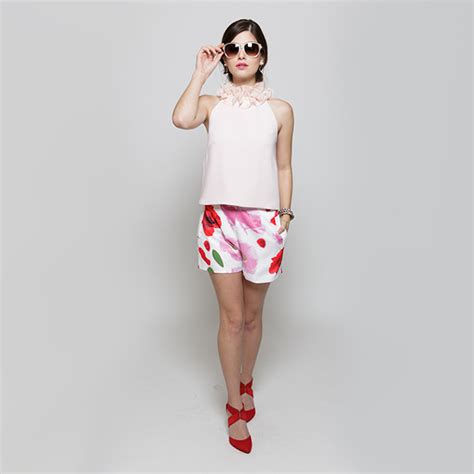 Halter Ruffle Neck In Nude Veil La Prime By Bo Thailand