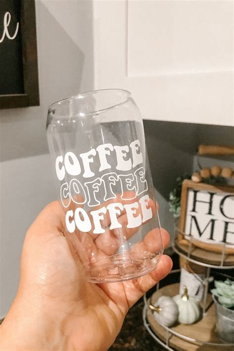 Boho Coffee Vibes But First Coffee Retro Iced Coffee Etsy Glass