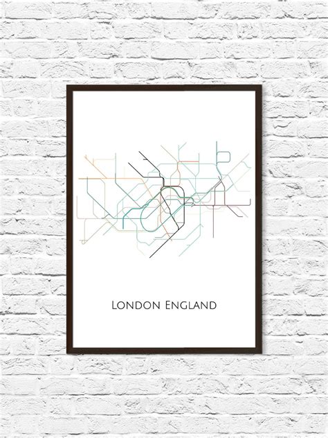 London Underground London Tube Map Transit Map London Art